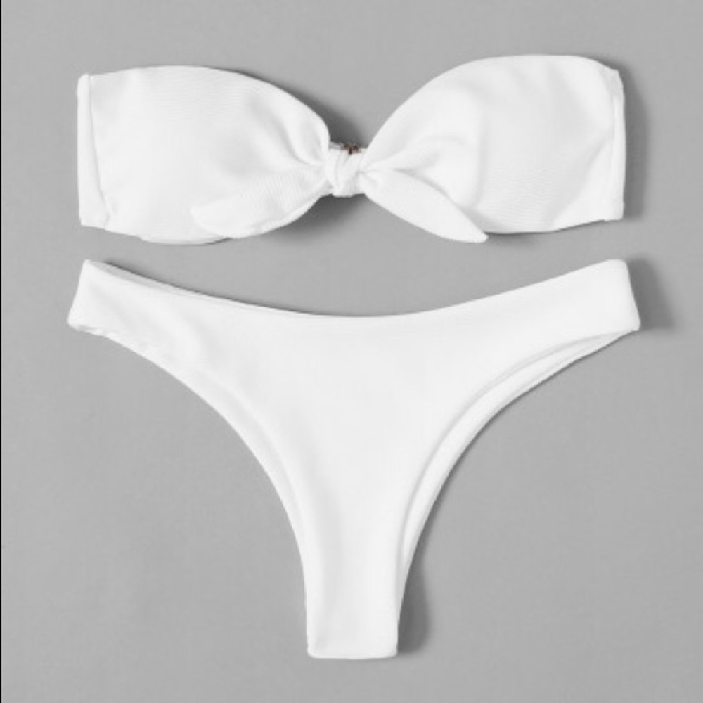 Knot Bandeau Bikini Set
